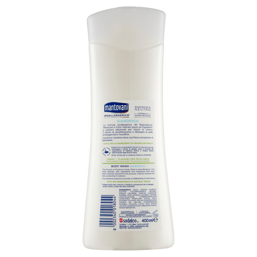 Mantovani bagnoschiuma classico gardenia 400ml