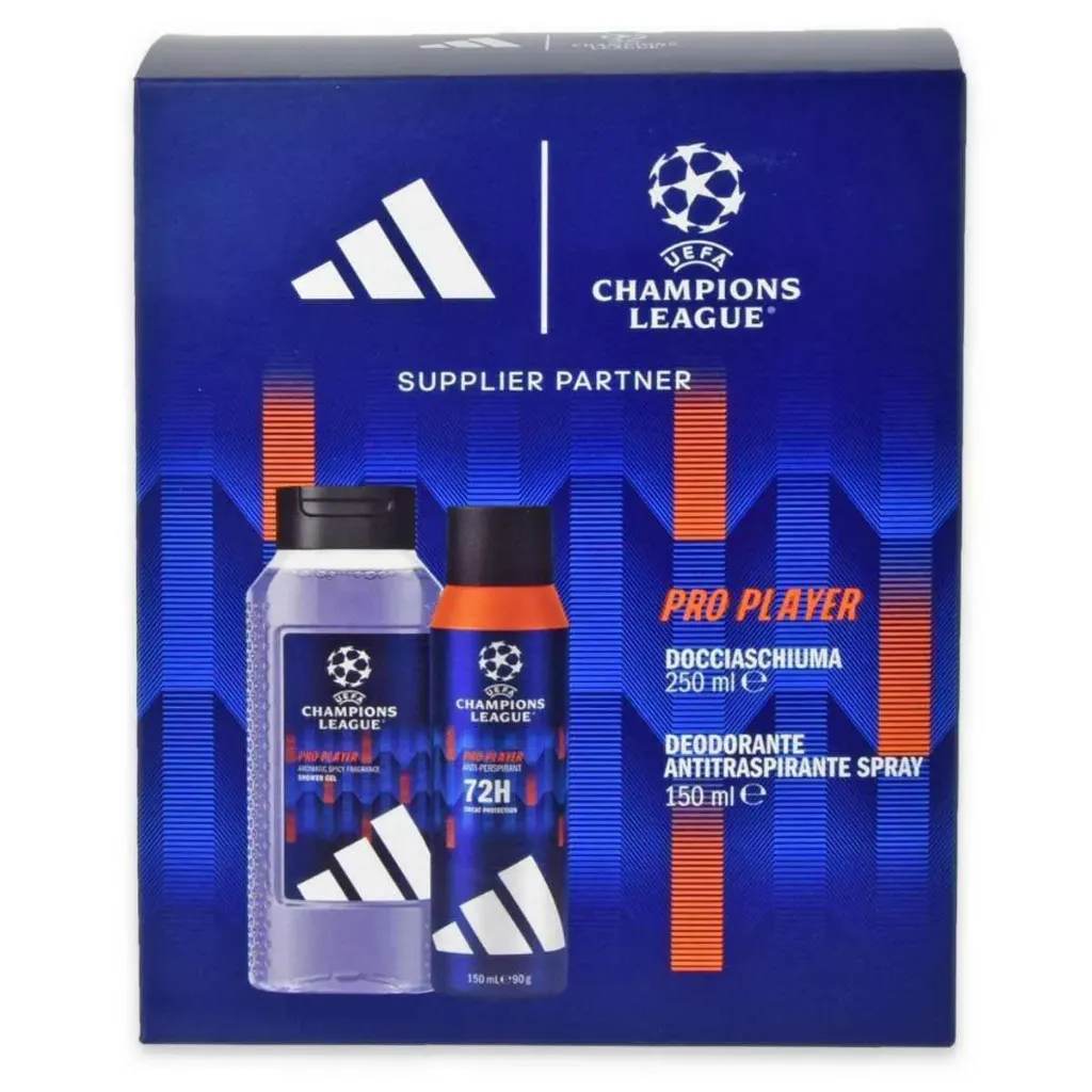[5949] Adidas coffret deo 150ml+shower gel 250ml uefa