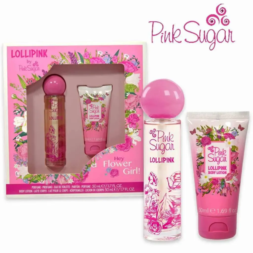 [5717] Aquolina Pink Sugar Lollipink(w)set edt 50 ml+body lotion 50 ml