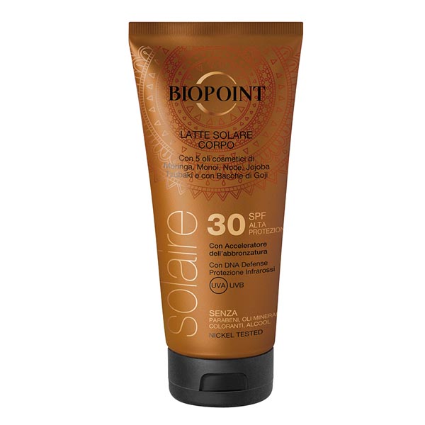 [5589] Biopoint solaire latte corpo sublimante sfp 30 200