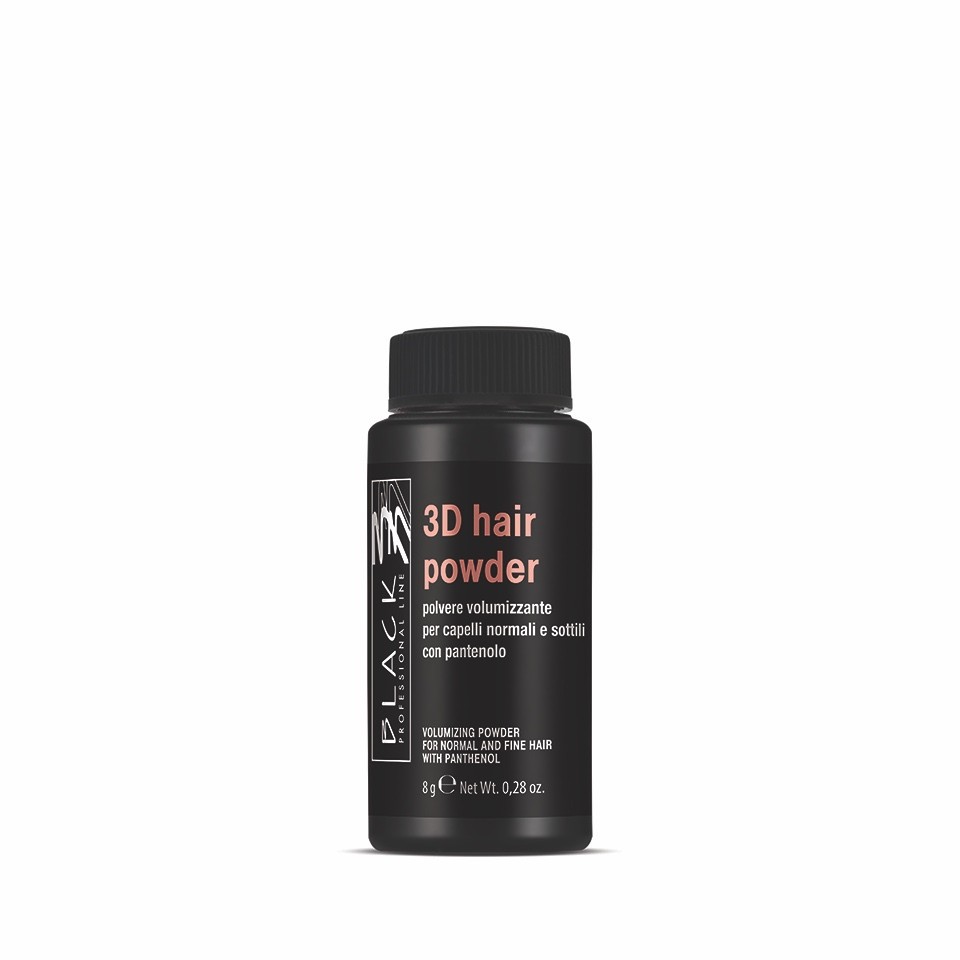 [344] Black 3d dust hair powder 8gr polvere volumizzante