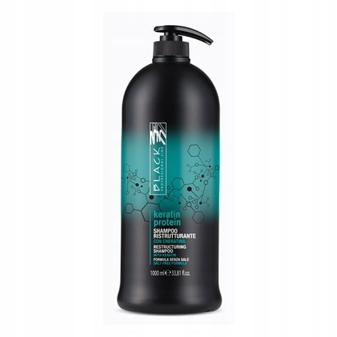 [5822] Black perle' keratin protein shampoo litro rigenerante