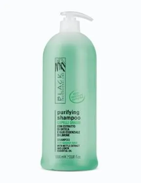 [4976] Black shampoo litro capelli grassi sebo equilibrante