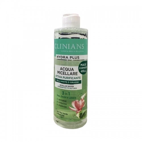 Clinians acqua micellare 3in1 pelli miste o grasse 400ml