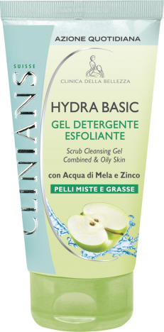 Clinians Hydra Basic gel detergente esfoliante p/miste e grasse 150ml