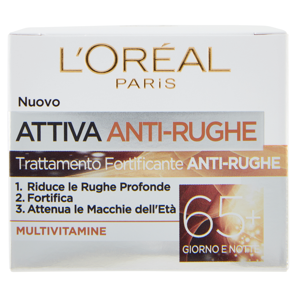[5645] L'oreal attiva anti-rughe 65+ giorno 50 ml