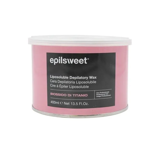 Epilsweet cera vaso 400 ml. depilatoria biossido di titanio