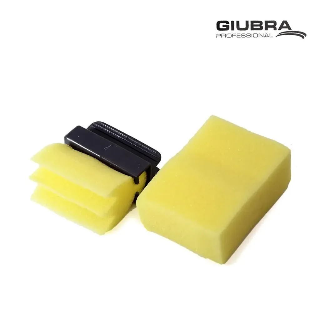 Giubra spugnetta per permanente con manico e 3 pz