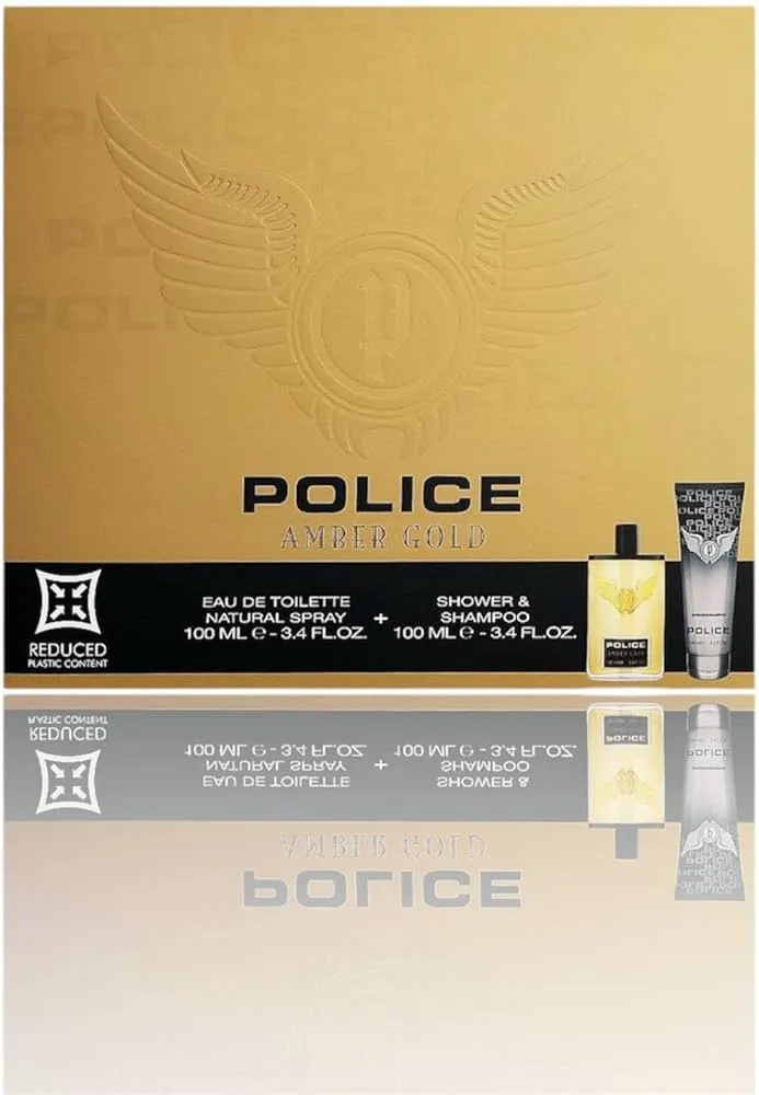 [6029] Police Amber gold man coff edt 100ml+s/g 100ml