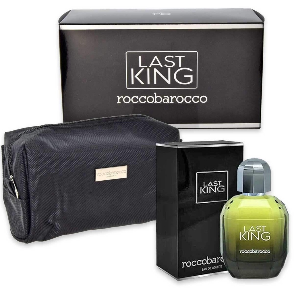 Roccobarocco last king man coffret edt 100ml+ pochette