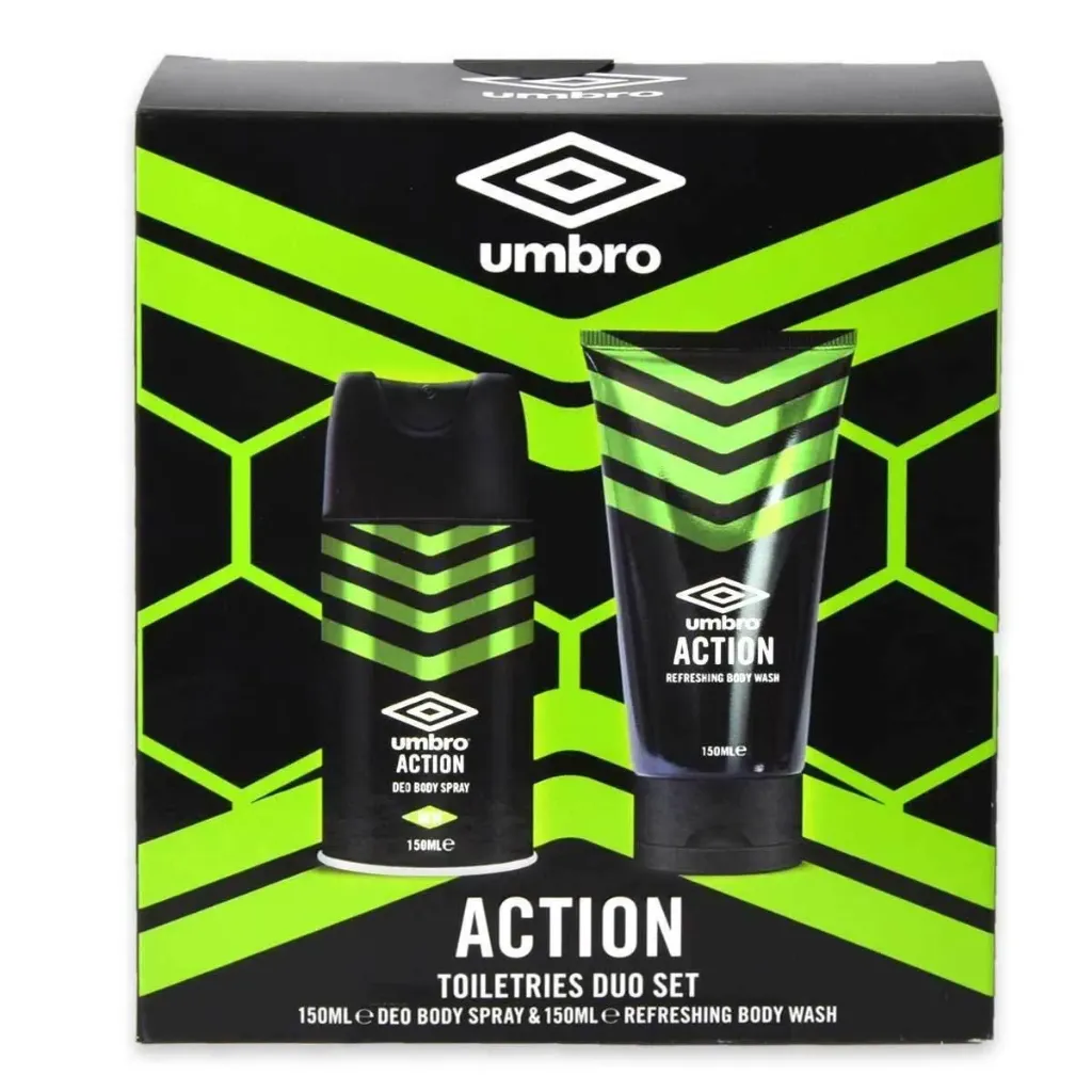 [5965] Umbro coffret Action bagno schiuma 150 ml+deo spray 150 ml