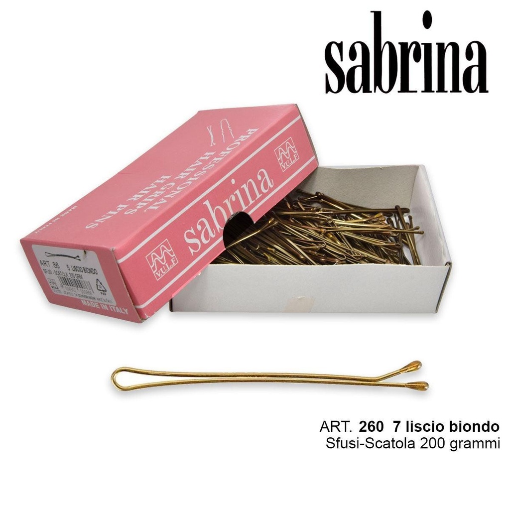 Sabrina fermaglio pall.n.7 lb-sc 200 grammi liscio biondo