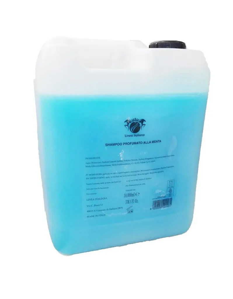 Tanica shampoo menta 10 litri Linea Italiana blu