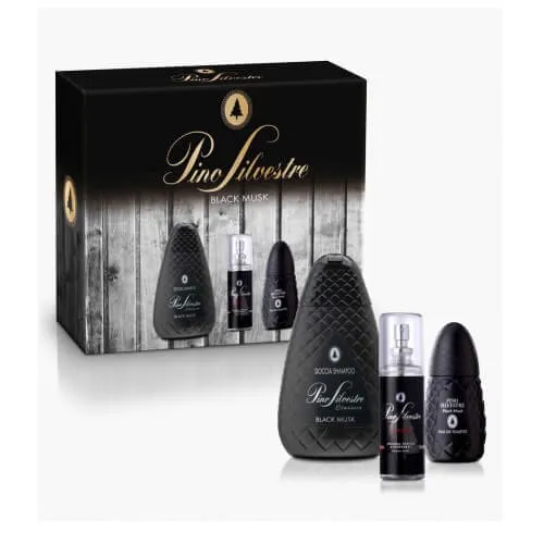 Pino Silvestre Black Musk coffret edt 75 ml+deo 100 ml+s/g 400 ml