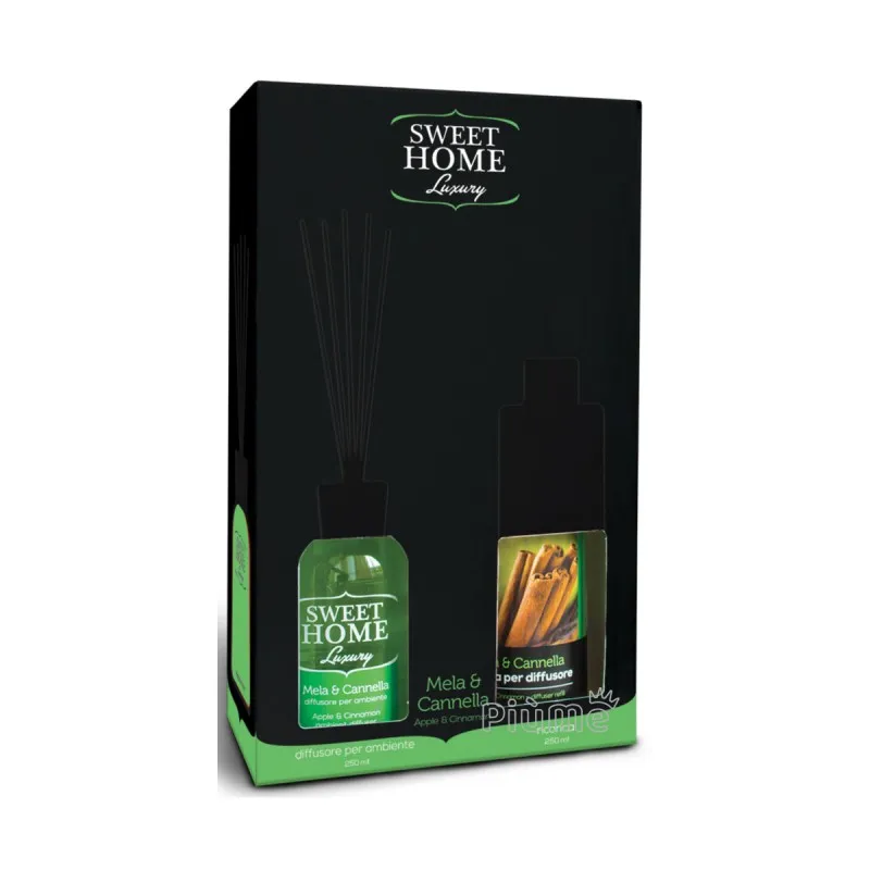 Sweet Home profumatore ambiente Mela e cannella 250ml+ricarica 250ml