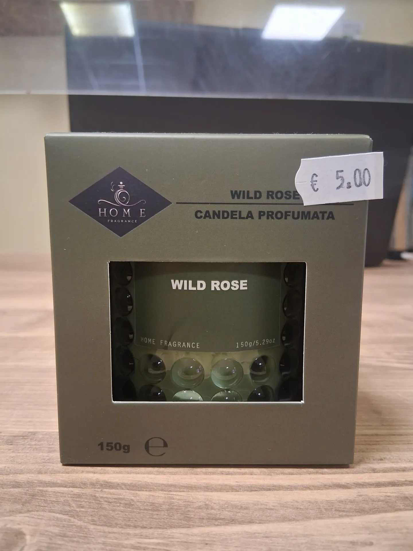 Home Fragrance candela profumata in vetro Wild rose 150g