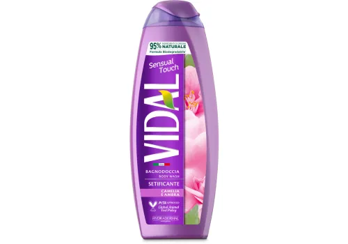 Vidal bagnoschiuma sensual touch 500ml. setificante
