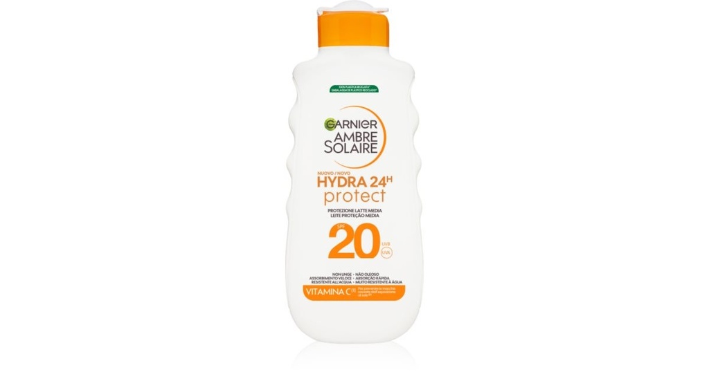 Garnier ambre solaire  hydra 24h protect latte spf20 175 ml