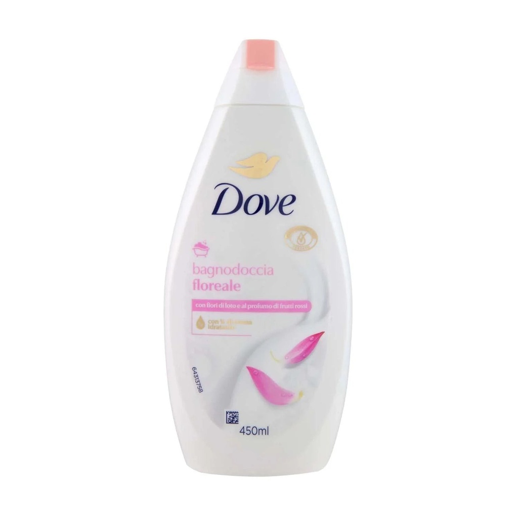 Dove bagnodoccia floreale con fiori di loto 450ml