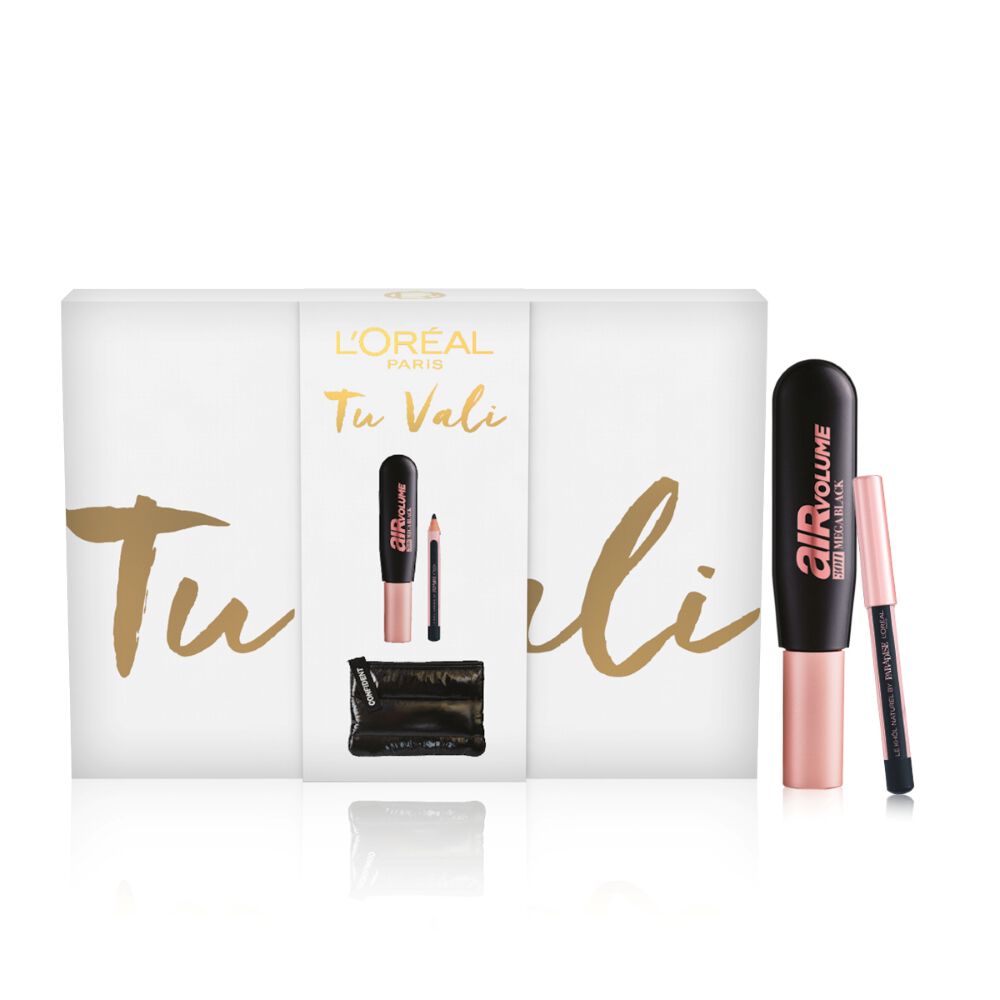 L'oreal Tu vali coffret mascara air volume+mini matita+ pochette