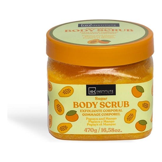 Idc Institute body scrub allo zucchero di papaya & mango 470 gr vaso