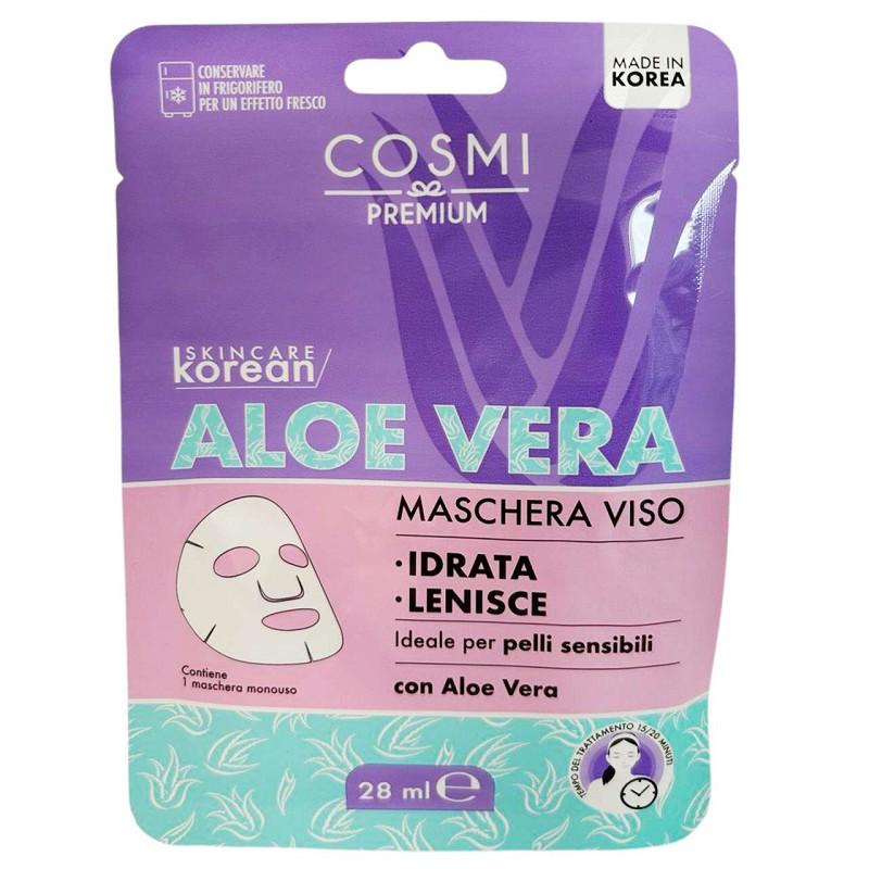 Cosmi maschera viso korean con aloe vera 28 ml