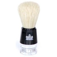 Omega pennello barba pura setola sterilizzata nero/ trasparente