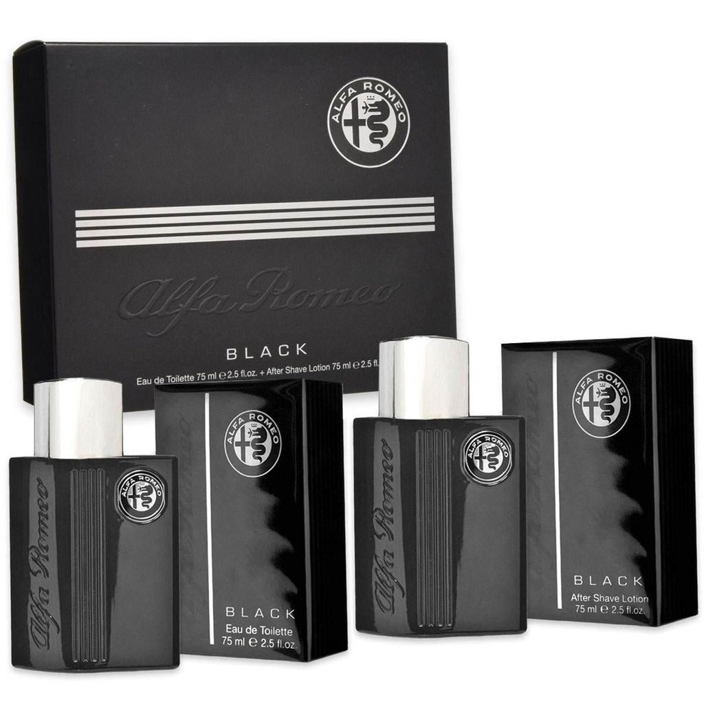 Alfa Romeo black coffret edt 75 ml+a/s balm 75 ml