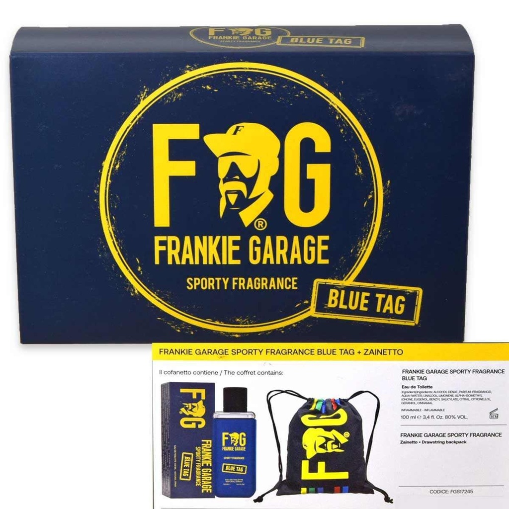Frankie Garage blue tag coffret edt 100ml+ zainetto