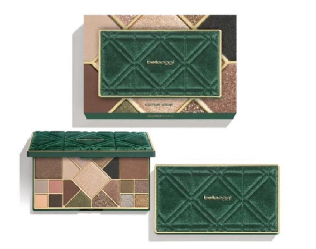 Bellaoggi palette couture green big 16 ombretti+2 terre+1 illuminante